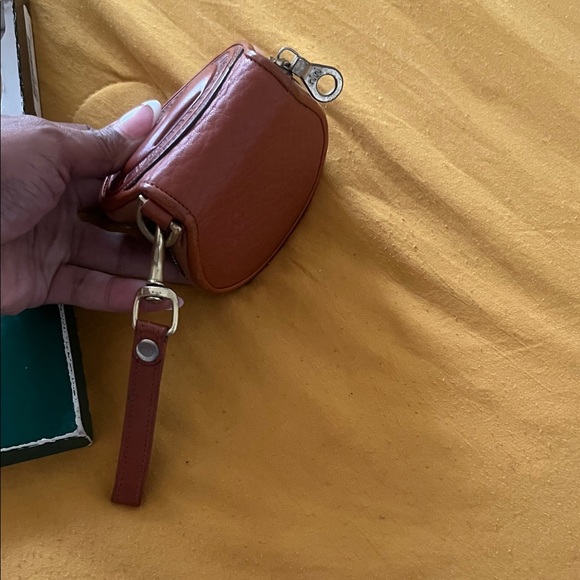 Dooney & Bourke Tan Leather Coin Pouch - Picture 4 of 8